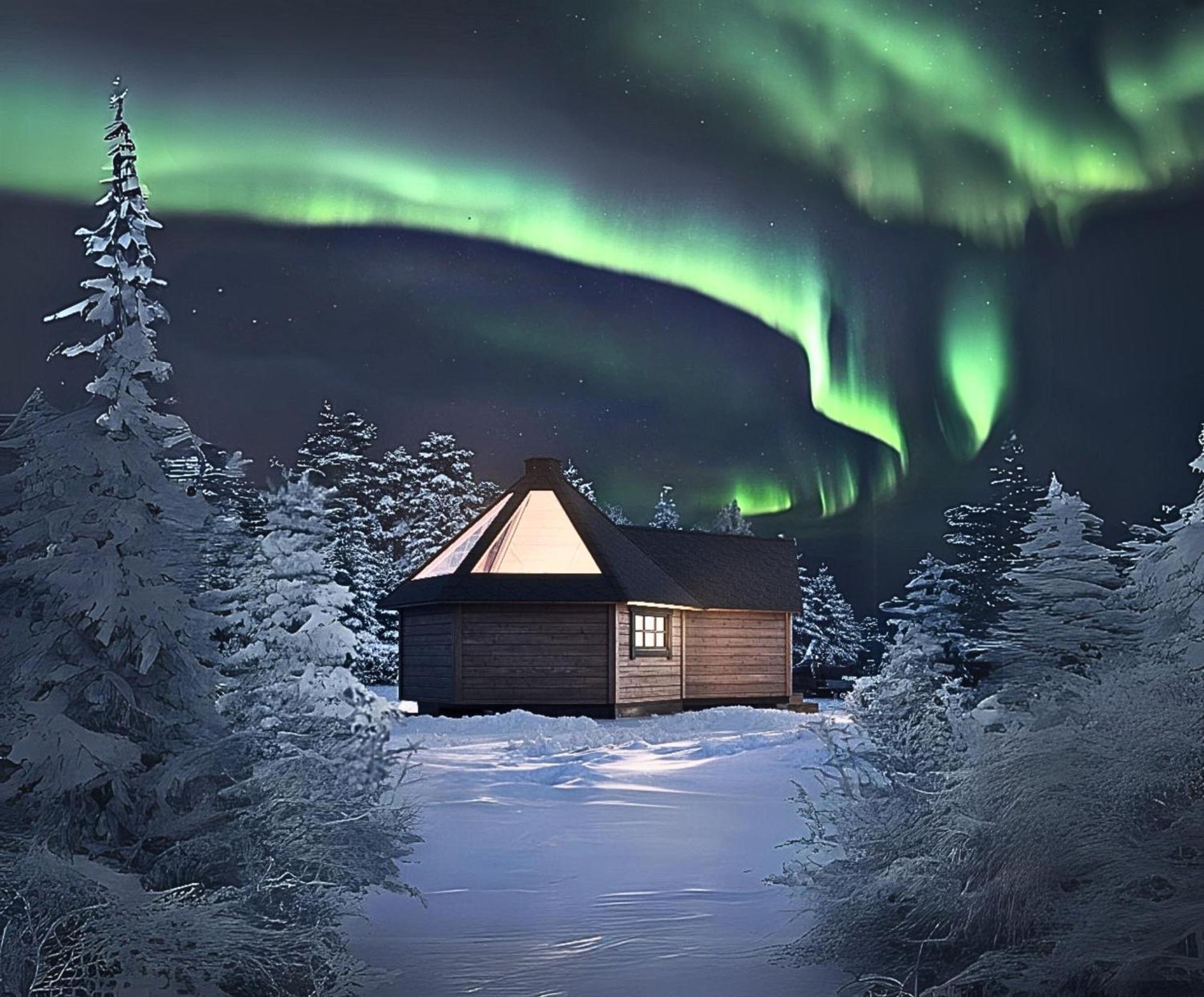 Вилла Skog Aurora Igloos Каликс Экстерьер фото